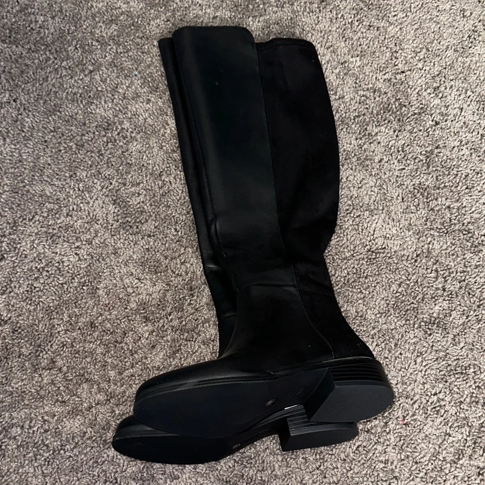 Alfani Step Flex Black Over the Knee Boots